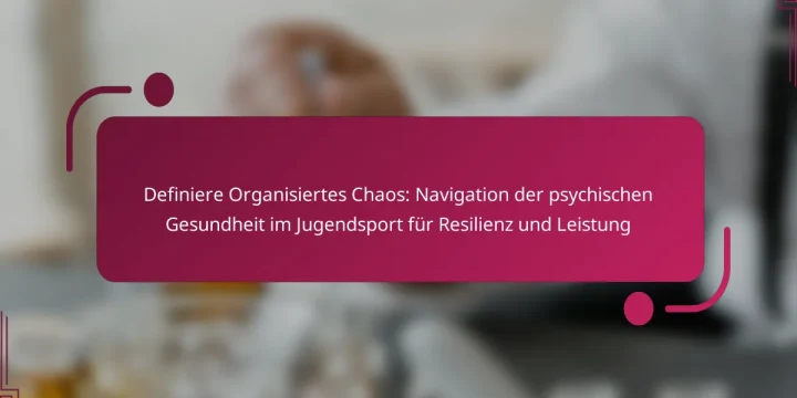 Definiere Organisiertes Chaos: Navigation der psychischen Gesundheit im Jugendsport für Resilienz und Leistung