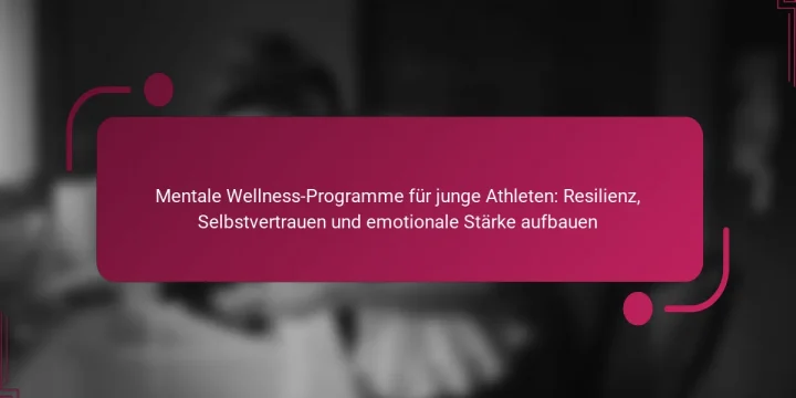 Mentale Wellness-Programme für junge Athleten: Resilienz, Selbstvertrauen und emotionale Stärke aufbauen