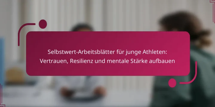 Selbstwert-Arbeitsblätter für junge Athleten: Vertrauen, Resilienz und mentale Stärke aufbauen